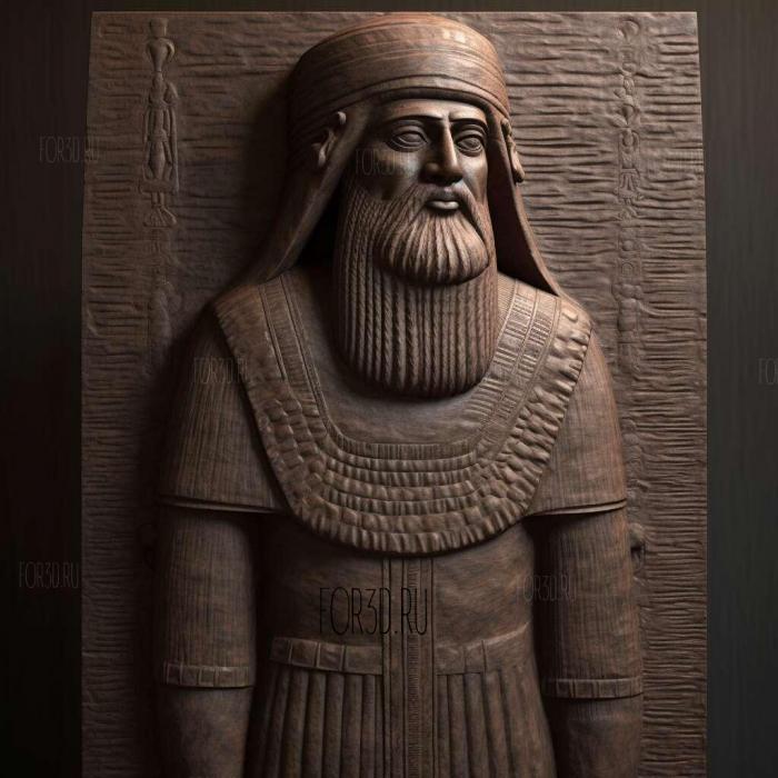 Hammurabi 4 stl model for CNC